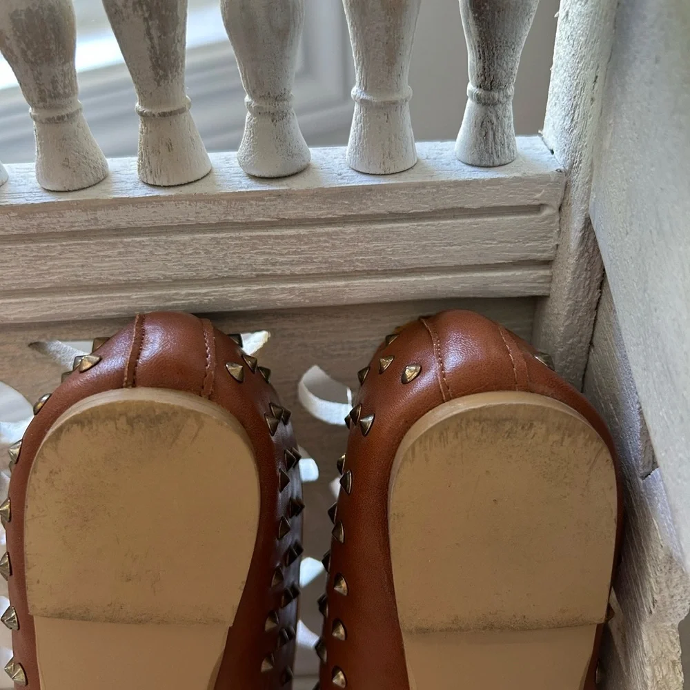 Chelsea Crew Women’s Stallion Brown Tan Studded Flats Loafers 39 - Picture 9 of 9